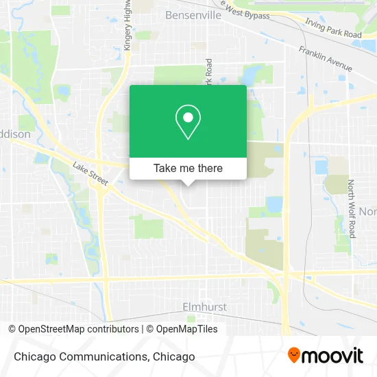 Chicago Communications map