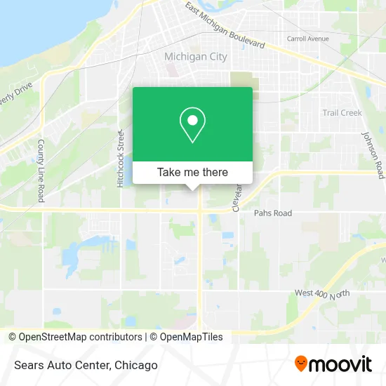 Sears Auto Center map
