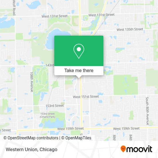 Western Union map
