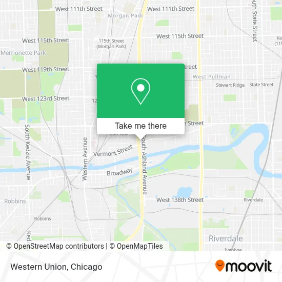 Western Union map