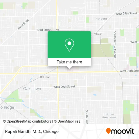 Rupali Gandhi M.D. map