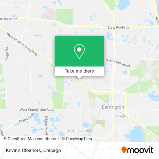Kevin's Cleaners map
