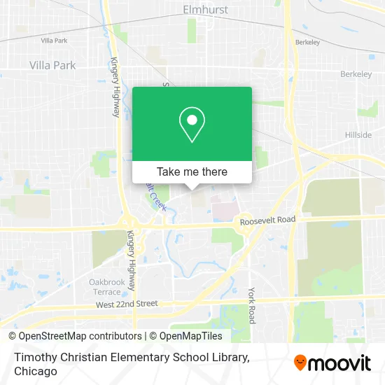 Timothy Christian Elementary School Library map