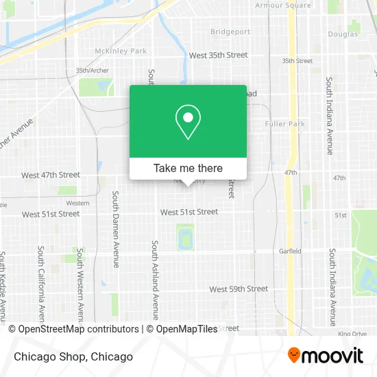 Chicago Shop map