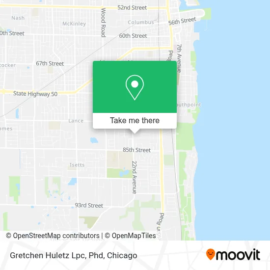 Gretchen Huletz Lpc, Phd map