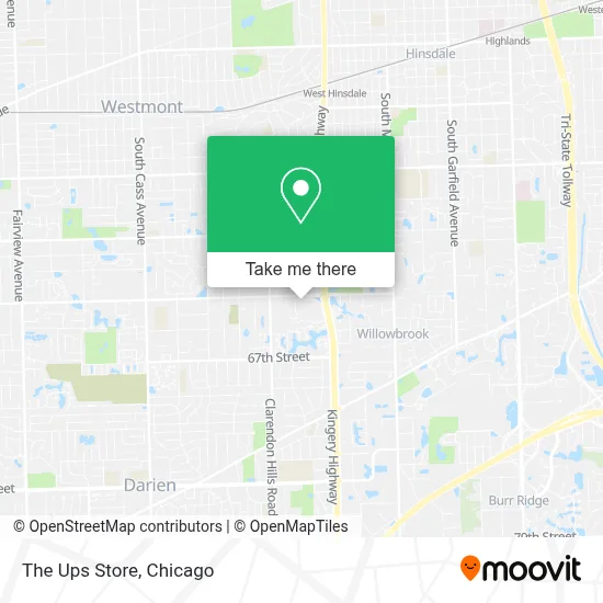 The Ups Store map