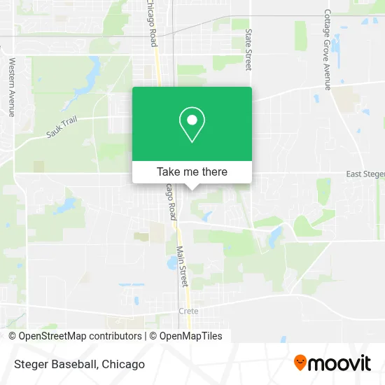Steger Baseball map
