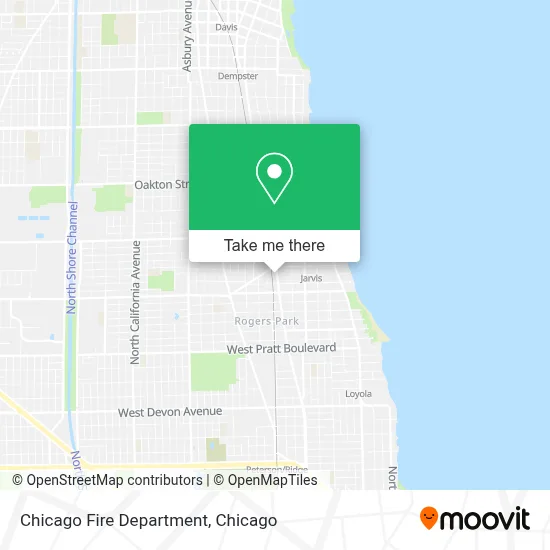 Chicago Fire Department map