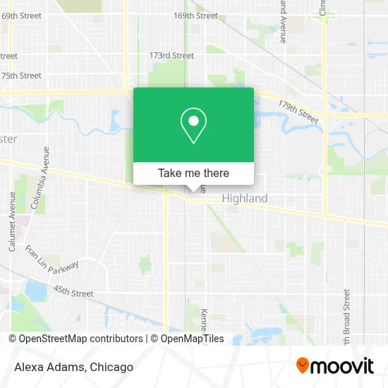 Alexa Adams map