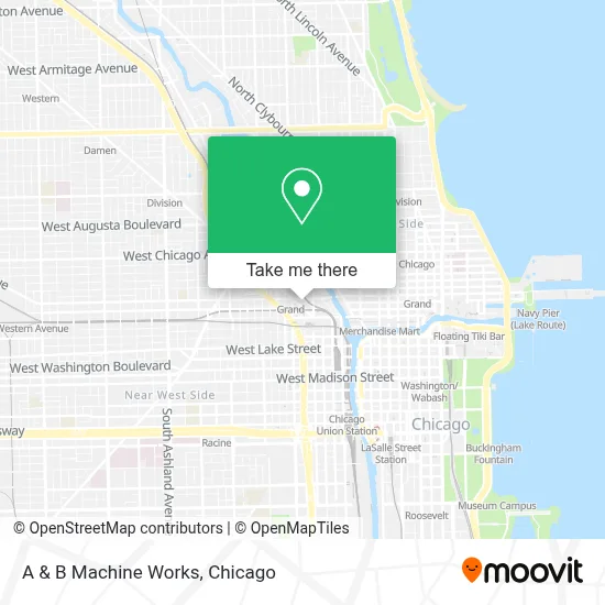 A & B Machine Works map