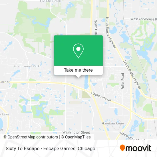 Sixty To Escape - Escape Games map