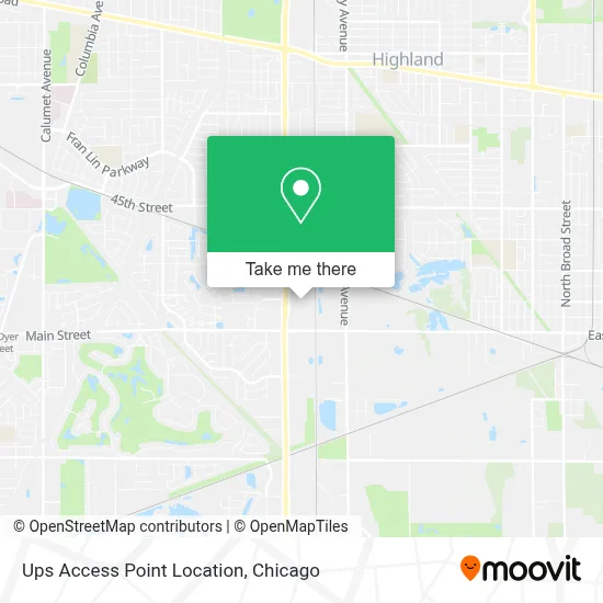 Ups Access Point Location map