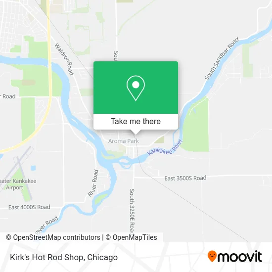 Kirk's Hot Rod Shop map