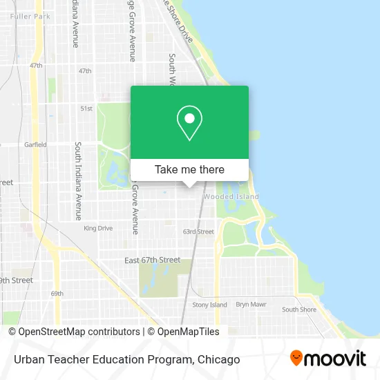 Urban Teacher Education Program map