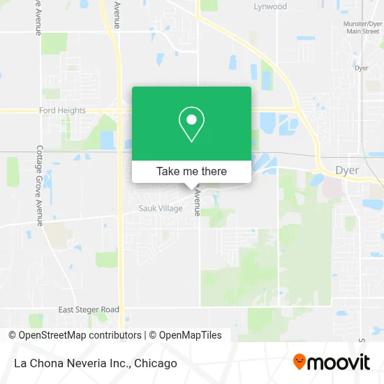 La Chona Neveria Inc. map
