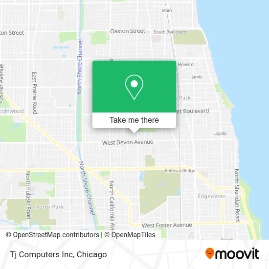 Tj Computers Inc map