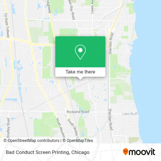 Bad Conduct Screen Printing map