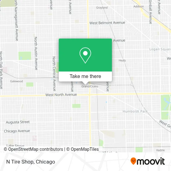 N Tire Shop map