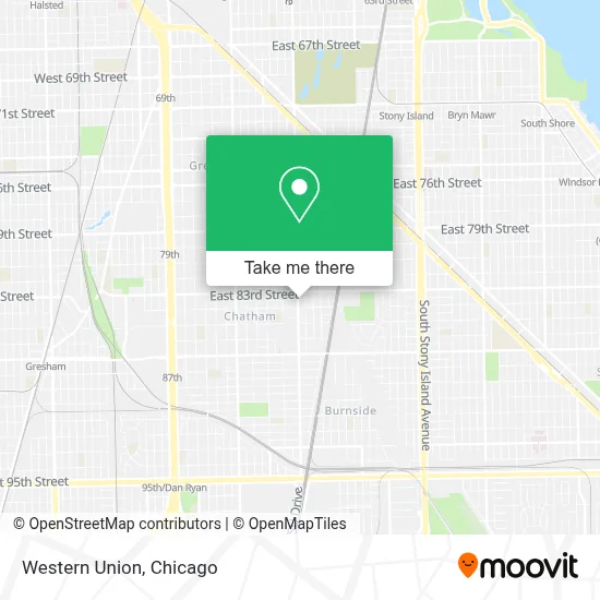 Western Union map