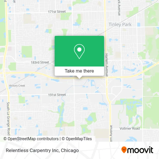 Relentless Carpentry Inc map