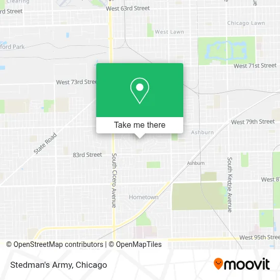 Stedman's Army map