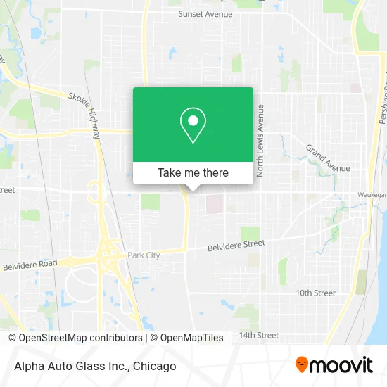 Alpha Auto Glass Inc. map