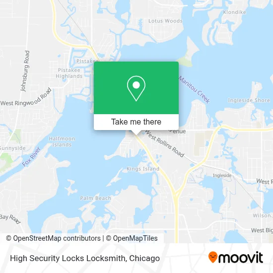 High Security Locks Locksmith map