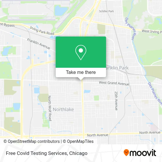 Free Covid Testing Services map