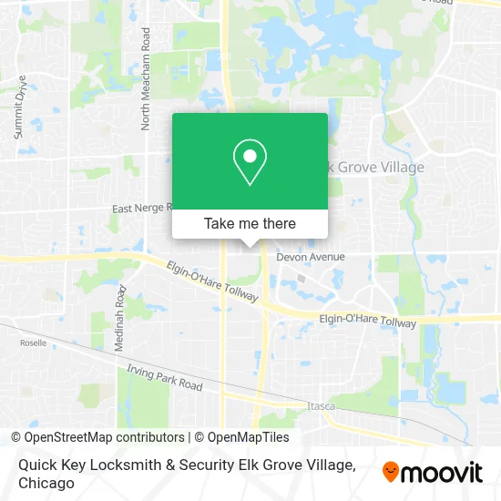 Quick Key Locksmith & Security Elk Grove Village map