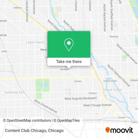 Content Club Chicago map