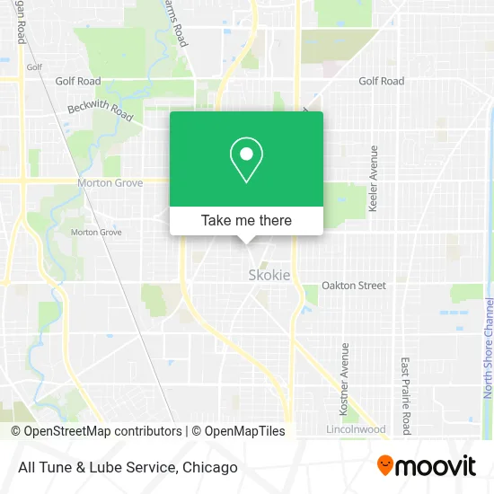 All Tune & Lube Service map