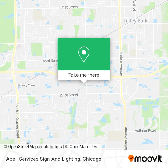 Apell Services Sign And Lighting map