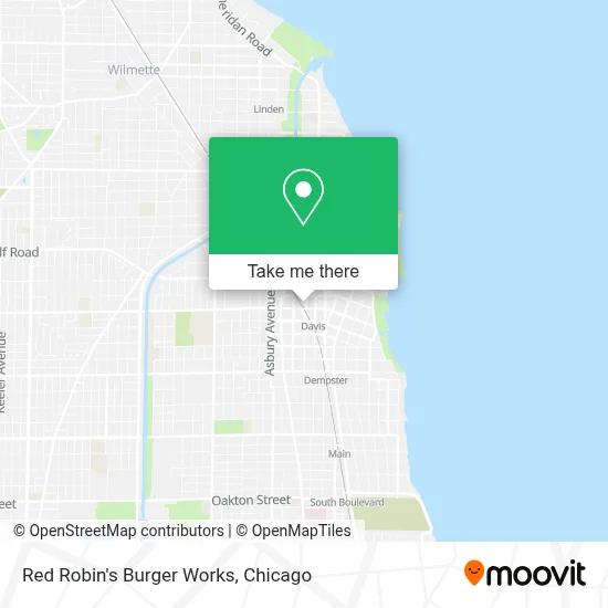 Red Robin's Burger Works map