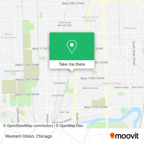 Western Union map