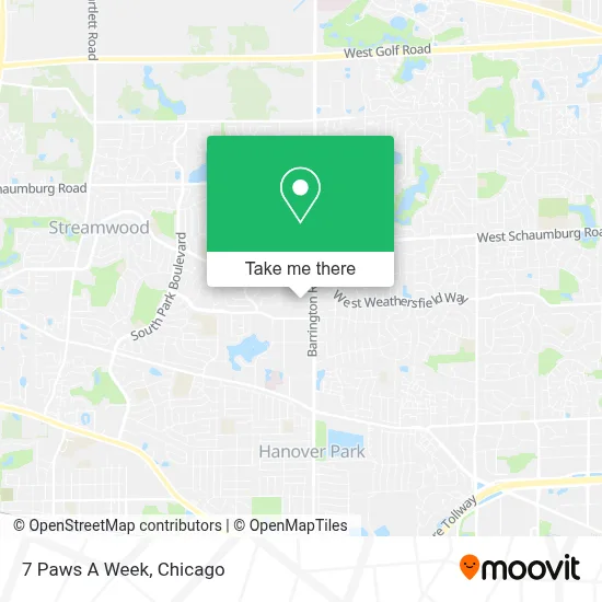 7 Paws A Week map