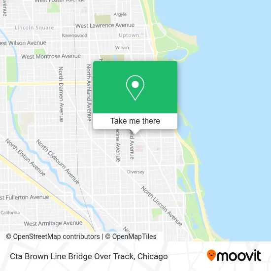 Cta Brown Line Bridge Over Track map