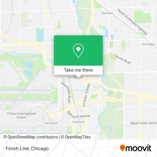 Finish Line map