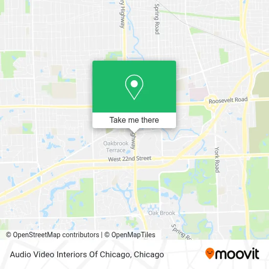 Audio Video Interiors Of Chicago map