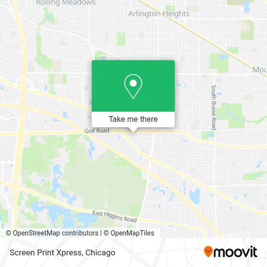 Screen Print Xpress map