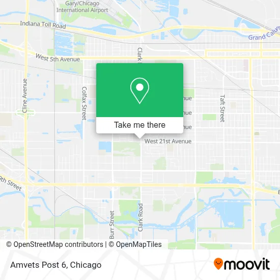 Amvets Post 6 map
