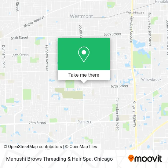 Manushi Brows Threading & Hair Spa map