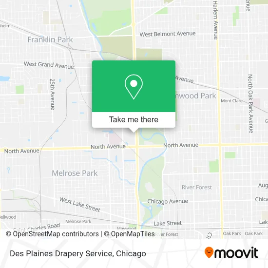 Des Plaines Drapery Service map
