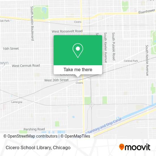 Cicero School Library map