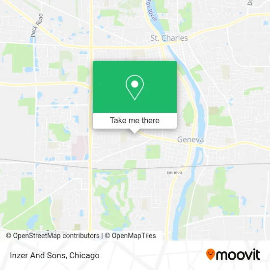 Inzer And Sons map