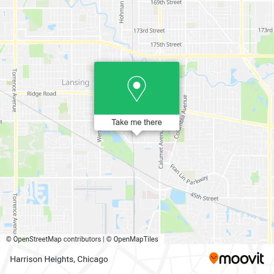 Harrison Heights map