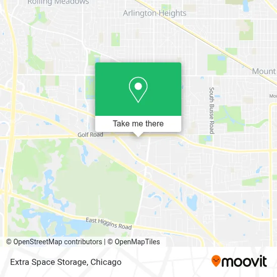 Extra Space Storage map