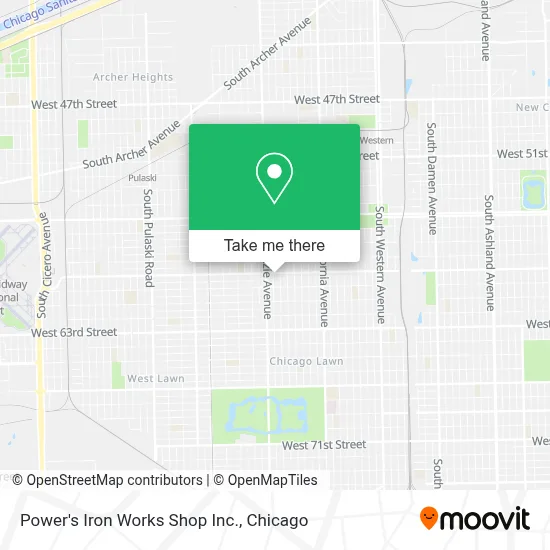 Power's Iron Works Shop Inc. map