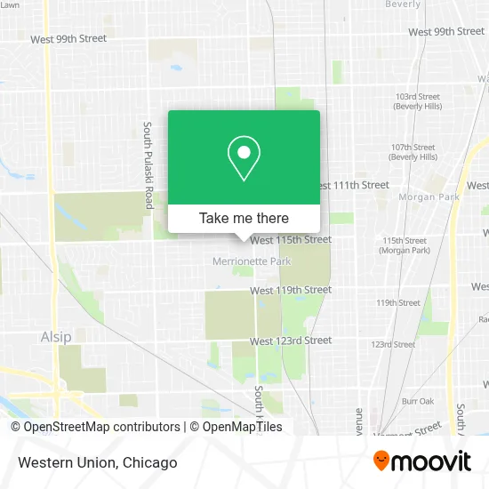 Western Union map