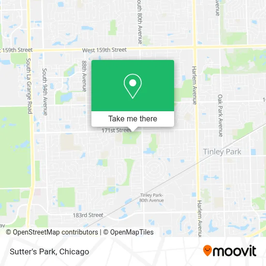 Sutter's Park map