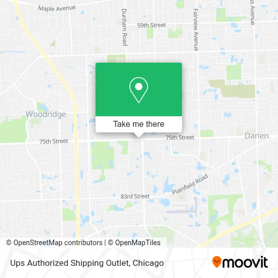 Ups Authorized Shipping Outlet map